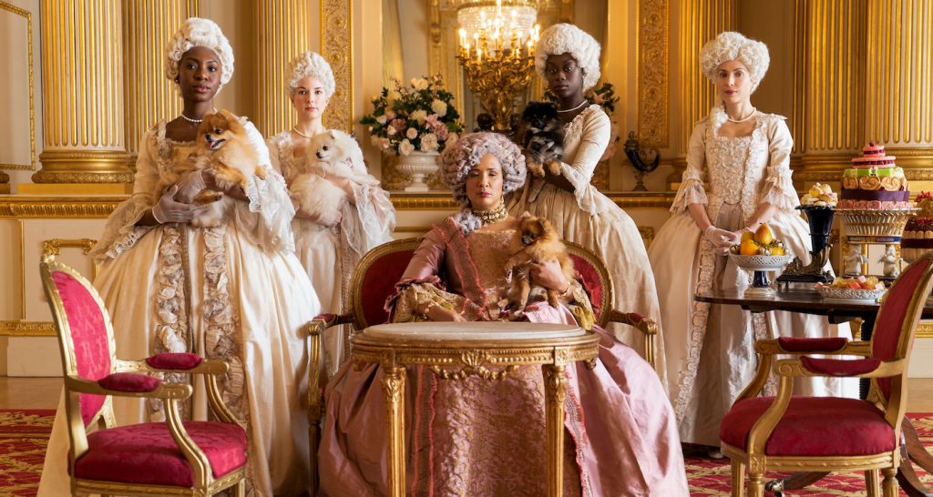 BRIDGERTON GOLDA ROSHEUVEL as QUEEN CHARLOTTE in episode 102 of BRIDGERTON Cr. LIAM DANIEL/NETFLIX © 2020