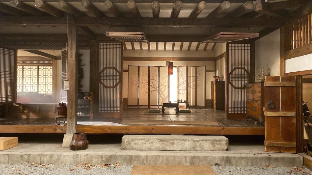 Concept art for the Hanok in "Meet Me In Daegu." Courtesy Kalina Ivanov/HBO.