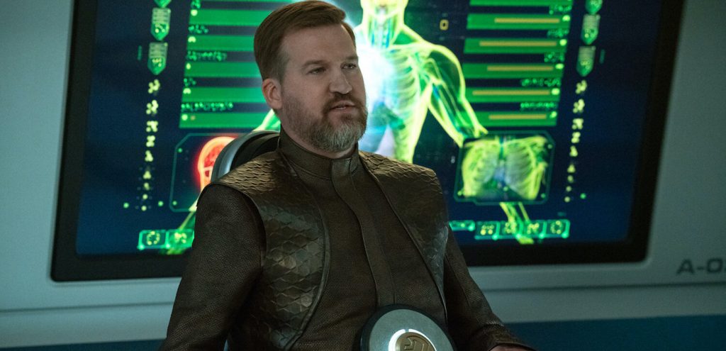 Pictured: Kenneth Mitchell as Aurellio of the CBS All Access series STAR TREK: DISCOVERY. Photo Cr: Michael Gibson/CBS ©2020 CBS Interactive, Inc. All Rights Reserved.