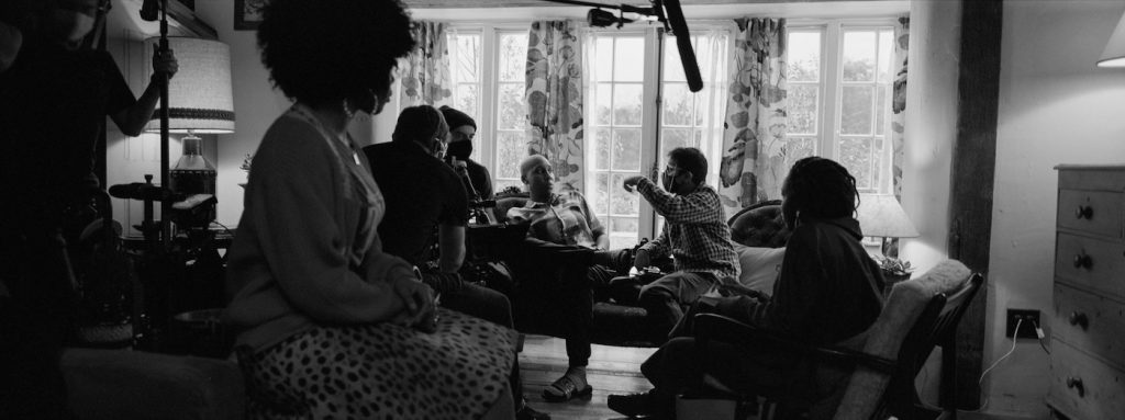 MASTER OF NONE S3 (L to R) LENA WAITHE as DENISE and Director AZIZ ANSARI of MASTER OF NONE Cr. PAUL SALLENT/NETFLIX © 2021