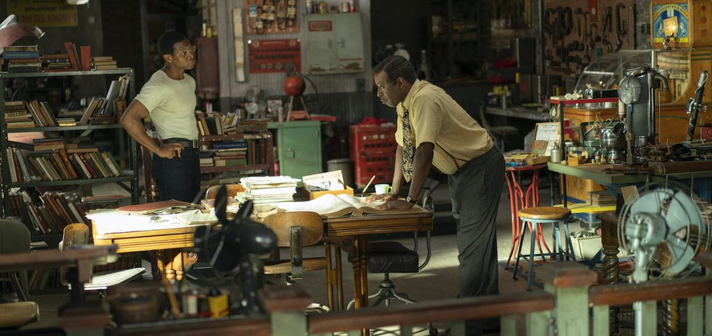 Jonathan Majors and Courtney B Vance in "Lovecraft Country." Photo courtesy Photograph by Eli Joshua Ade/HBO