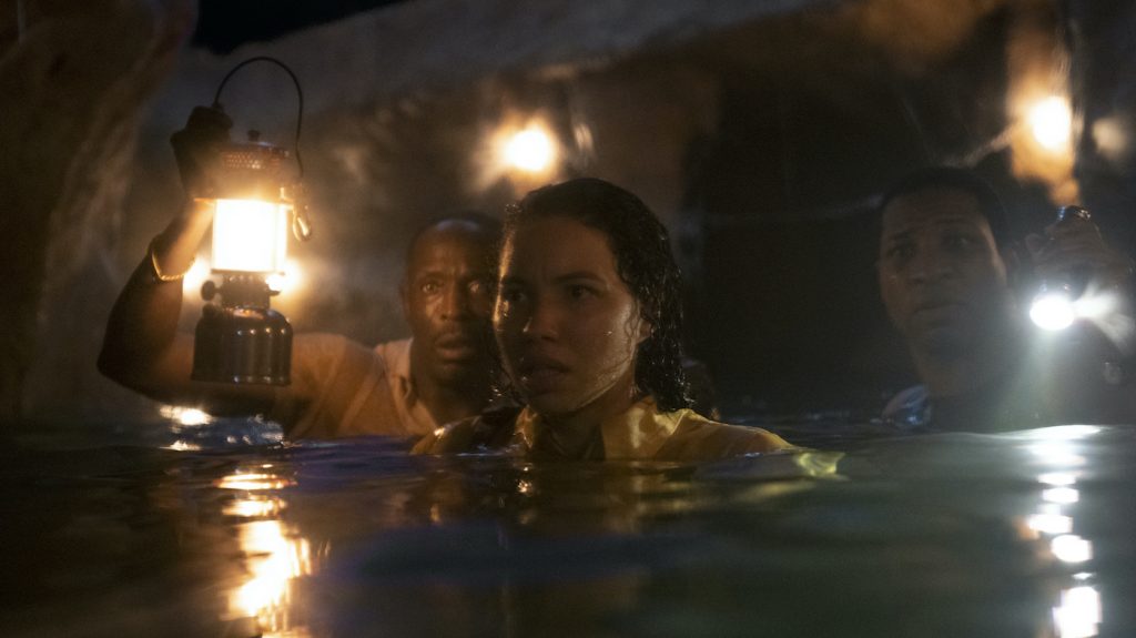 Michael K. Williams, Jurnee Smollett, Jonathan Majors. Photograph by Eli Joshua Ade/HBO