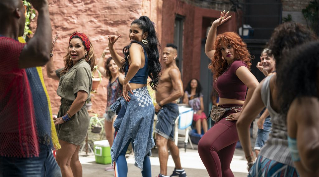 Caption: (L-r) DAPHNE RUBIN-VEGA as Daniela, STEPHANIE BEATRIZ as Carla and DASCHA POLANCO as Cuca in Warner Bros. Pictures’ “IN THE HEIGHTS,” a Warner Bros. Pictures release. Photo Credit: Macall Polay