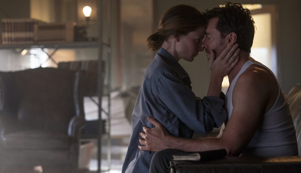 Caption: (L-r) REBECCA FERGUSON as Mae and HUGH JACKMAN as Nick Bannister in Warner Bros. Pictures’ action thriller “REMINISCENCE,” a Warner Bros. Pictures release. Photo Credit: Ben Rothstein