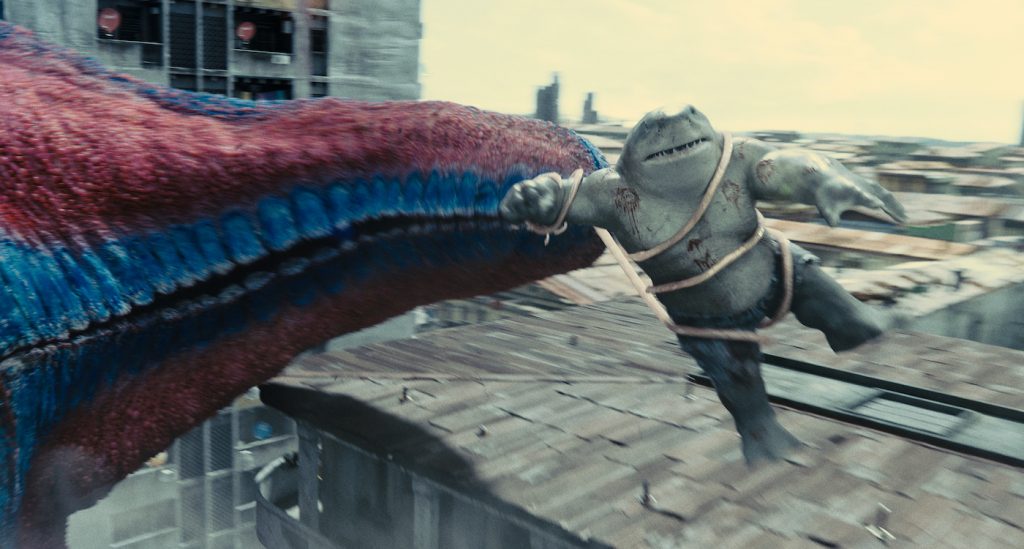 Caption: KING SHARK in Warner Bros. Pictures’ superhero action adventure “THE SUICIDE SQUAD,” a Warner Bros. Pictures release. Photo Credit: Courtesy of Warner Bros. Pictures/™ & © DC Comics