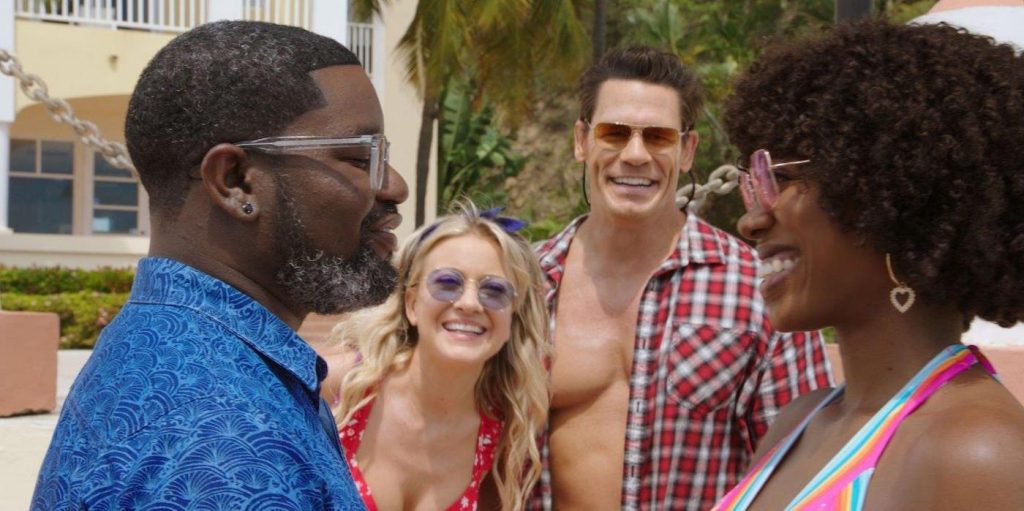 L-r: Lil Rel Howery, Meredith Hagner, John Cena, and Yvonne Orji in 