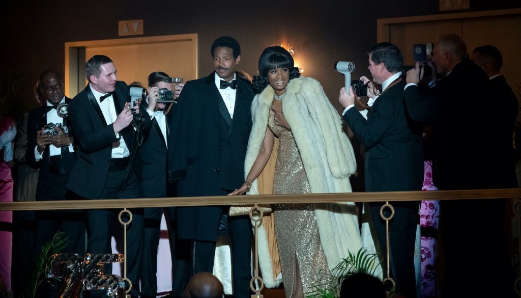 (ctr) Marlon Wayans stars as Ted White and Jennifer Hudson as Aretha Franklin in RESPECT, a Metro Goldwyn Mayer Pictures film. Photo credit: Quantrell D. Colbert