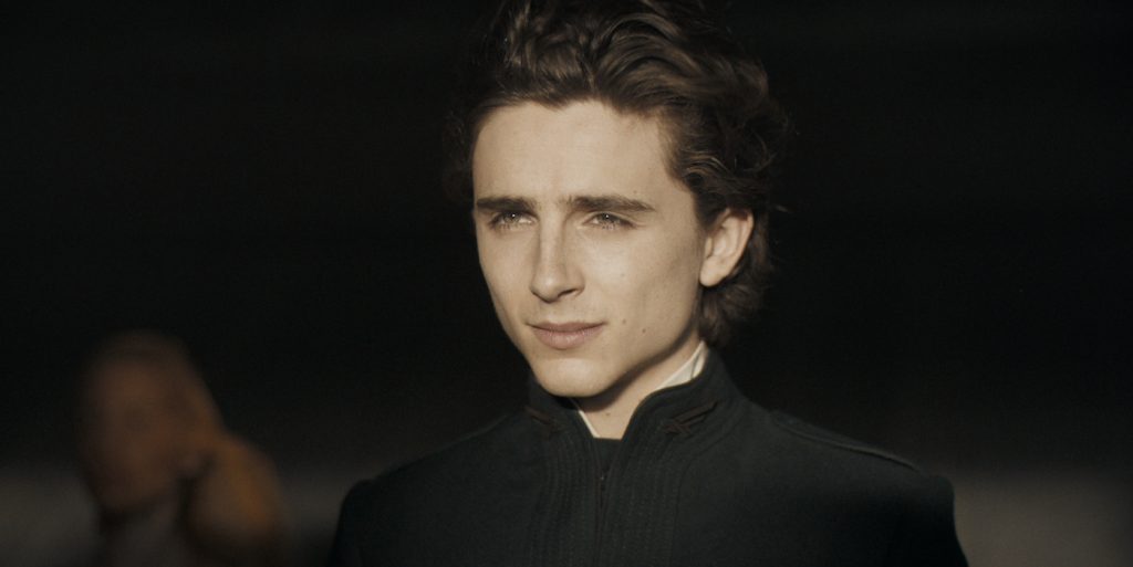 Caption: TIMOTHÉE CHALAMET as Paul Atreides in Warner Bros. Pictures’ and Legendary Pictures’ action adventure “DUNE,” a Warner Bros. Pictures release. Photo Credit: Courtesy of Warner Bros. Pictures and Legendary Pictures