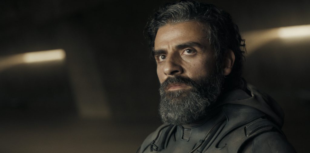 Caption: OSCAR ISAAC as Duke Leto Atreides in Warner Bros. Pictures’ and Legendary Pictures’ action adventure “DUNE,” a Warner Bros. Pictures release. Photo Credit: Courtesy of Warner Bros. Pictures and Legendary Pictures