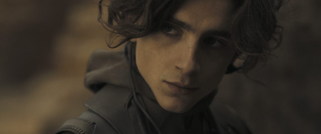 Caption: TIMOTHÉE CHALAMET as Paul Atreides in Warner Bros. Pictures’ and Legendary Pictures’ action adventure “DUNE,” a Warner Bros. Pictures release. Photo Credit: Courtesy of Warner Bros. Pictures and Legendary Pictures