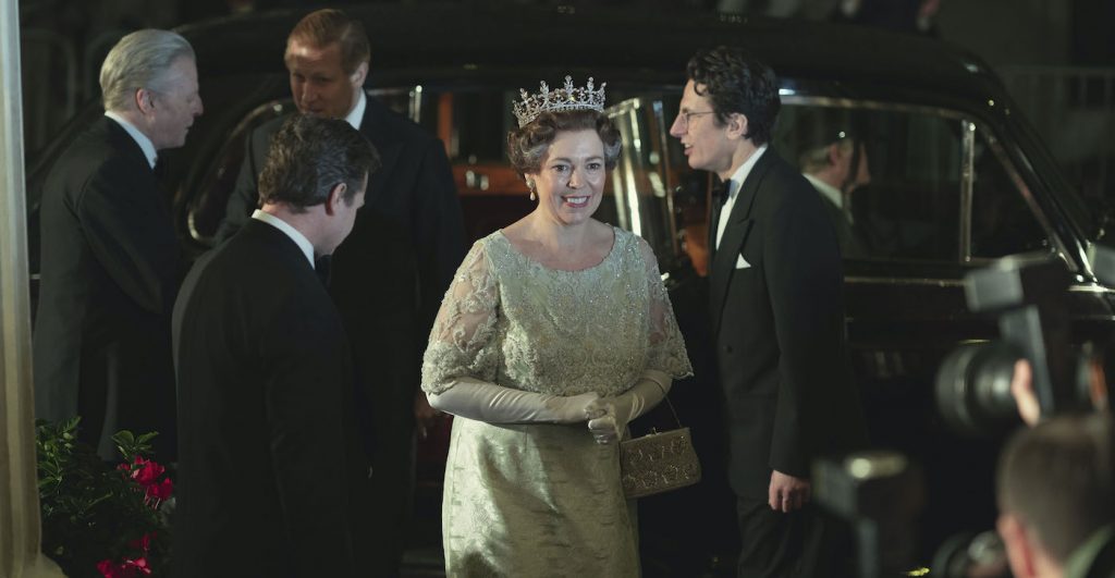 PICTURE SHOWS: Queen Elizabeth II (OLIVIA COLMAN). Filming Location: Lyceum Theatre