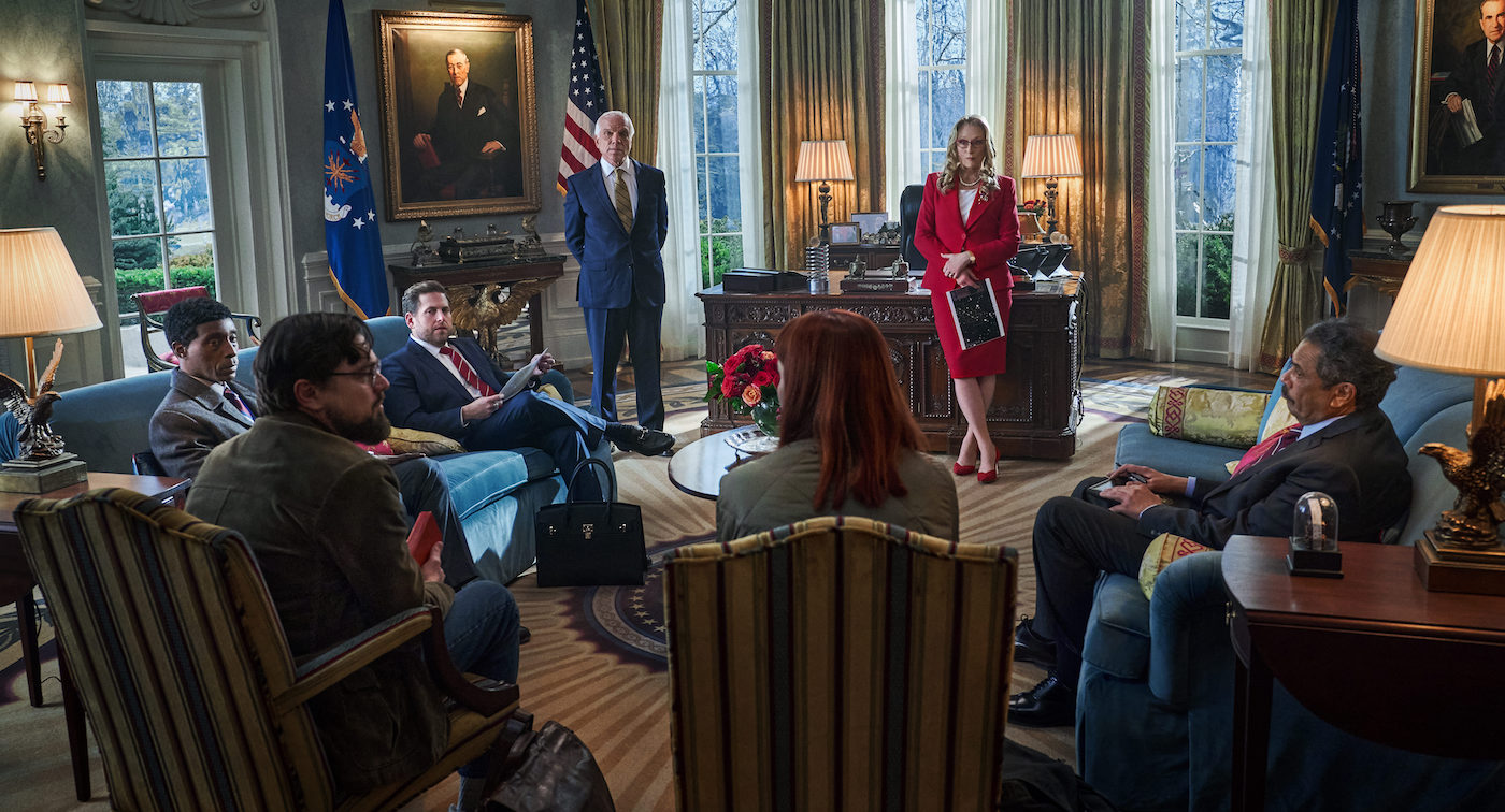 "Don't Look Up" Images Reveal Leonardo DiCaprio, Meryl Streep, Jennifer