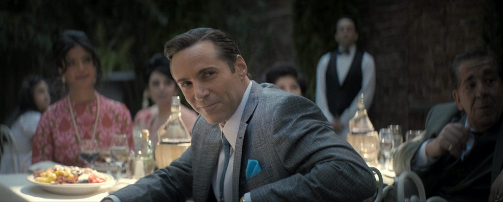 Caption: ALESSANDRO NIVOLA as Dickie Moltisanti in New Line Cinema and Home Box Office’s mob drama “THE MANY SAINTS OF NEWARK,” a Warner Bros. Pictures release. Photo Credit: Courtesy of Warner Bros. Pictures and New Line Cinema