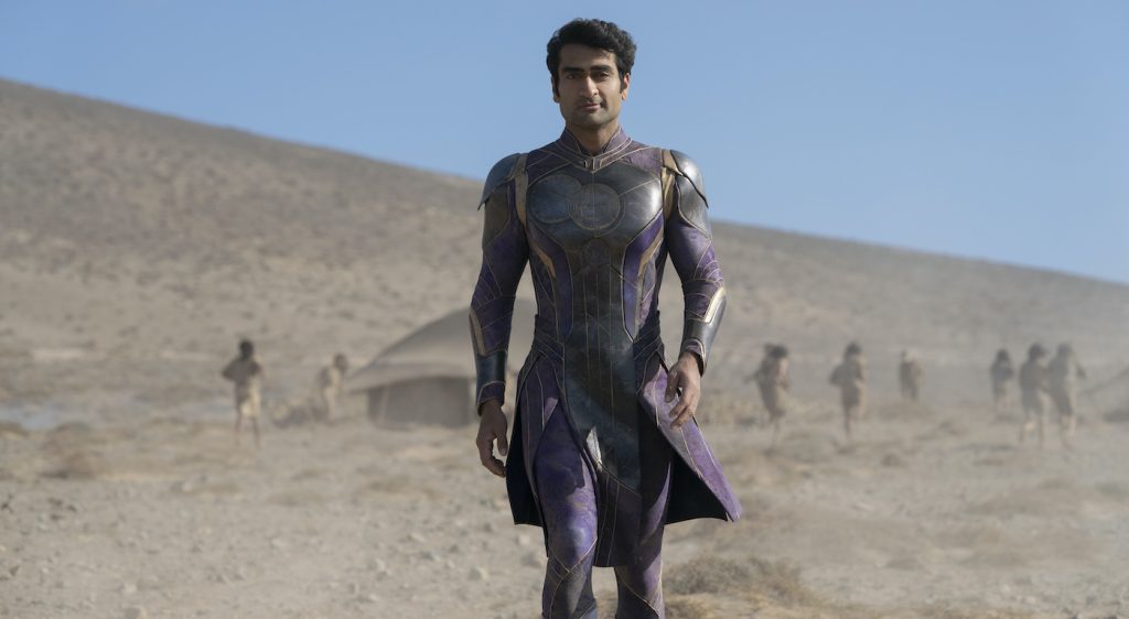 Kingo (Kumail Nanjiani) in Marvel Studios' ETERNALS. Photo by Sophie Mutevelian . ©Marvel Studios 2021. All Rights Reserved.