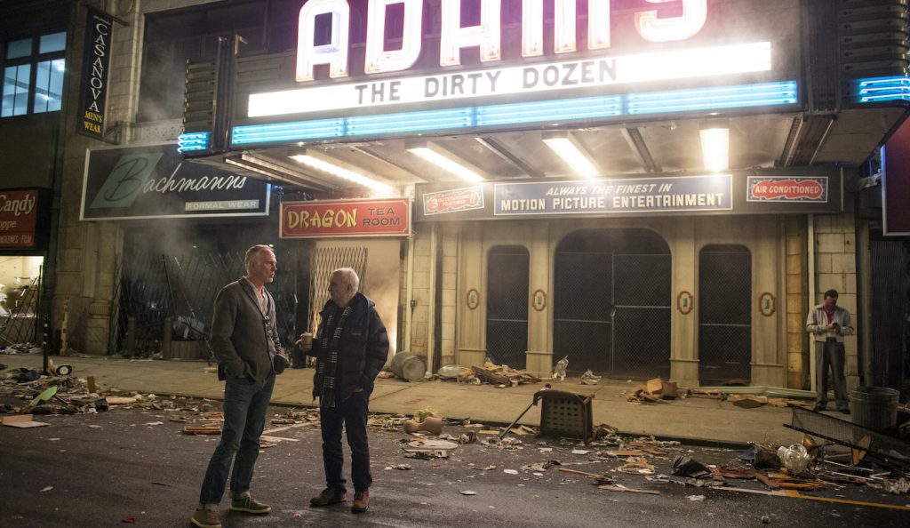 Caption: (L-r) Director ALAN TAYLOR and creator/writer/producer DAVID CHASE on the set of New Line Cinema and Home Box Office’s mob drama “THE MANY SAINTS OF NEWARK,” a Warner Bros. Pictures release. Photo Credit: Barry Wetcher