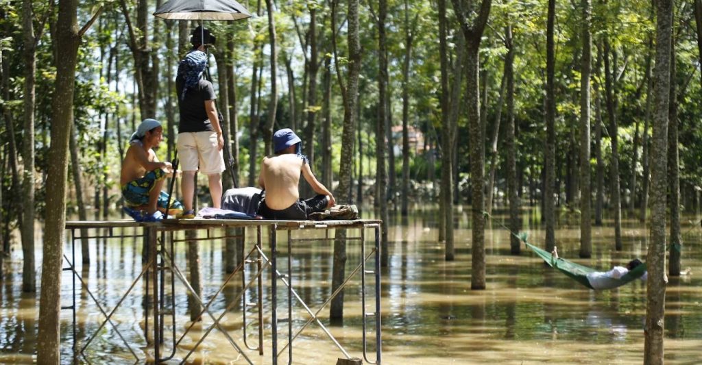 Filming "Memoryland" in northern Vietnam.
