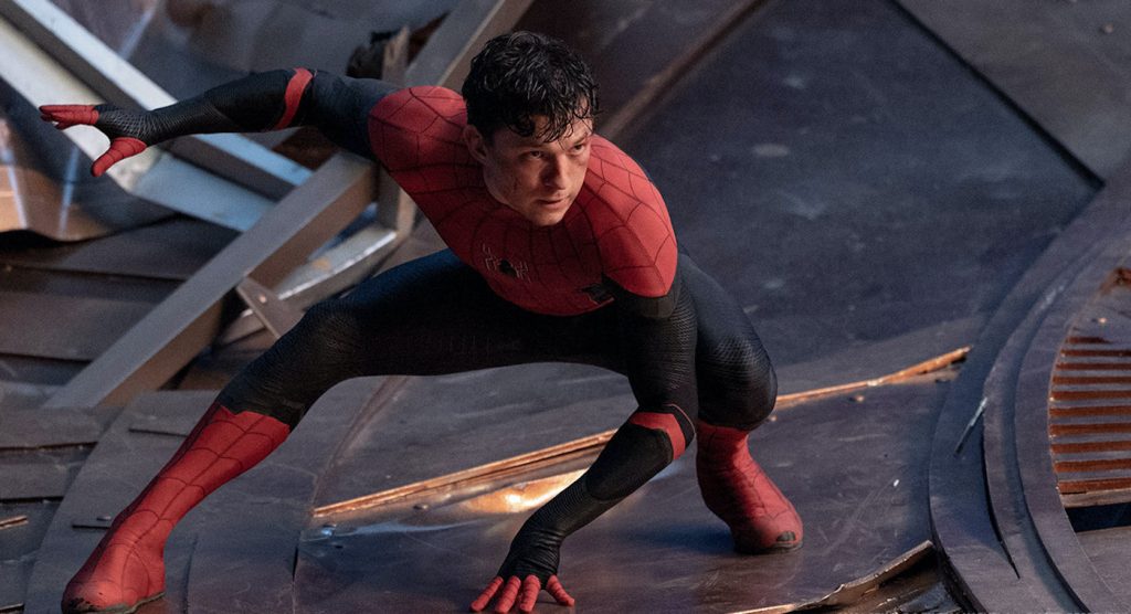 Tom Holland is Spider-Man in "Spider-Man: No Way Home." Courtesy Sony Pictures.