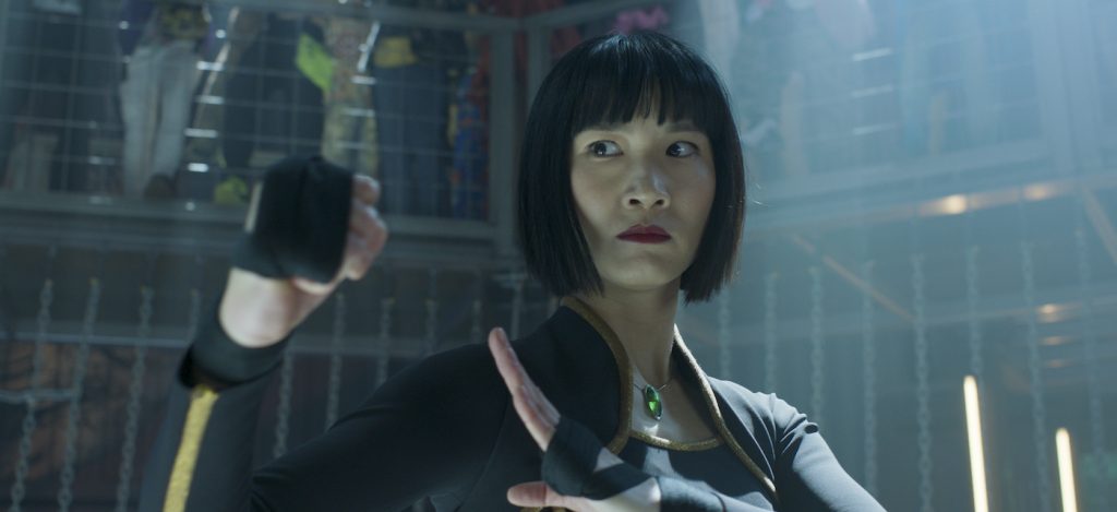Xialing (Meng’er Zhang) in Marvel Studios' SHANG-CHI AND THE LEGEND OF THE TEN RINGS. Photo courtesy of Marvel Studios. ©Marvel Studios 2021.