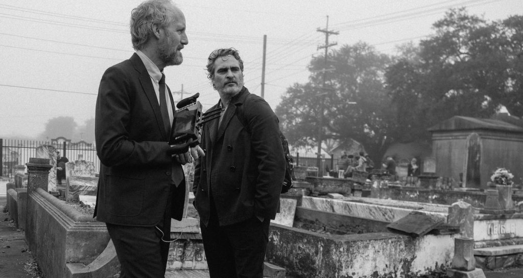 Mike Mills, Joaquin Phoenix (L-R) Photo by: Kyle Bono Kaplan