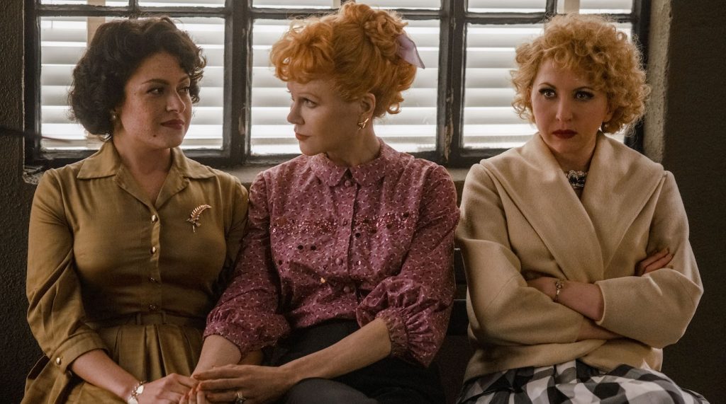 ALIA SHAWKAT, NICOLE KIDMAN and NINA ARIANDA star in BEING THE RICARDOS Photo: GLEN WILSON © AMAZON CONTENT SERVICES LLC