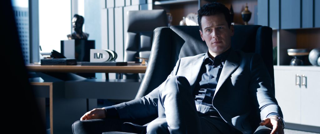 Caption: JONATHAN GROFF as Smith in Warner Bros. Pictures, Village Roadshow Pictures and Venus Castina Productions’ “THE MATRIX RESURRECTIONS,” a Warner Bros. Pictures release.Photo Credit: Courtesy of Warner Bros. Pictures