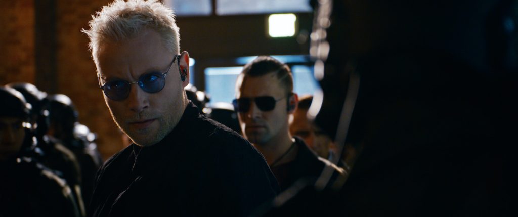 Caption: MAX RIEMELT as Sheperd in Warner Bros. Pictures, Village Roadshow Pictures and Venus Castina Productions’ “THE MATRIX RESURRECTIONS,” a Warner Bros. Pictures release. Photo Credit: Courtesy of Warner Bros. Pictures