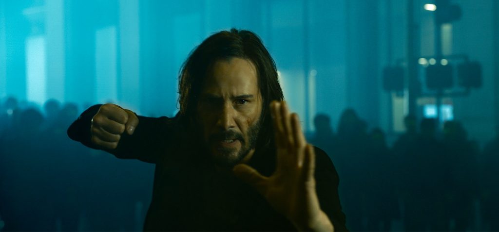 Caption: KEANU REEVES as Neo/Thomas Anderson in Warner Bros. Pictures, Village Roadshow Pictures and Venus Castina Productions’ “THE MATRIX RESURRECTIONS,” a Warner Bros. Pictures release. Photo Credit: Courtesy of Warner Bros. Pictures