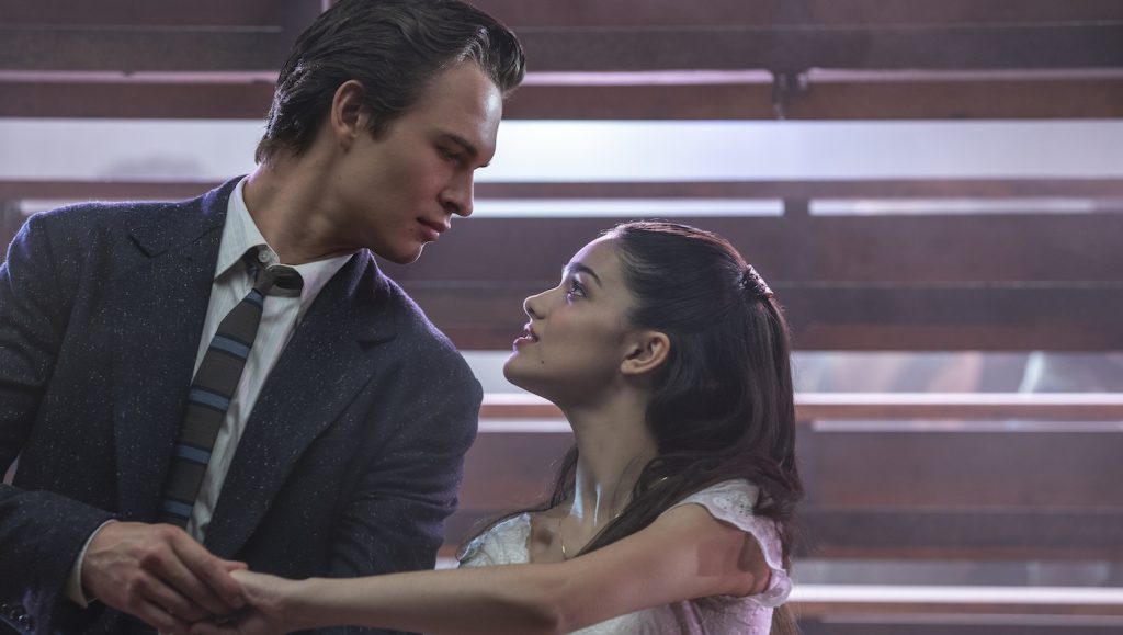 Ansel Elgort as Tony and Rachel Zegler as Maria in 20th Century Studios’ WEST SIDE STORY. Photo by Niko Tavernise.