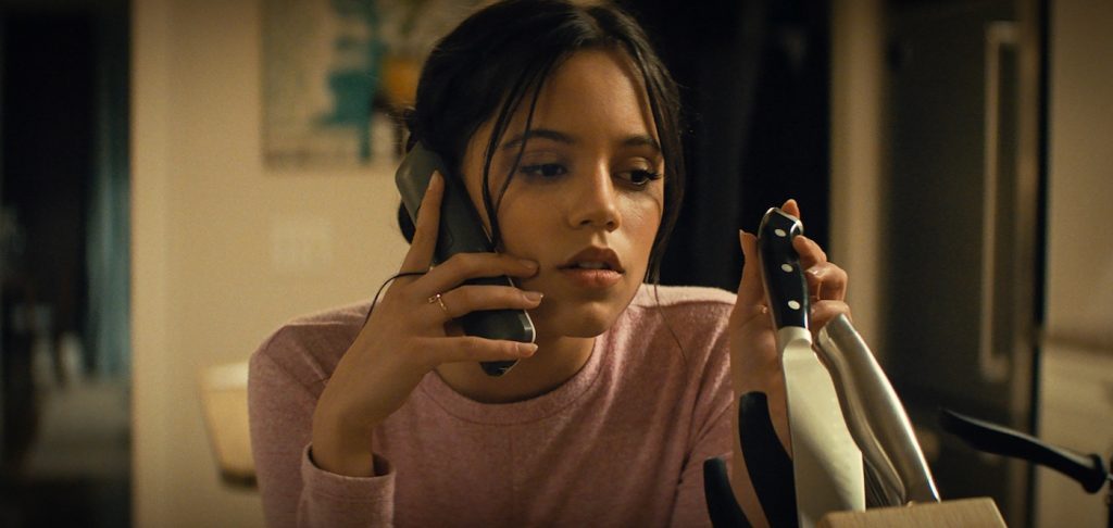 Jenna Ortega (“Tara”) stars in Paramount Pictures and Spyglass Media Group's "Scream." Photo by Brownie Harris.