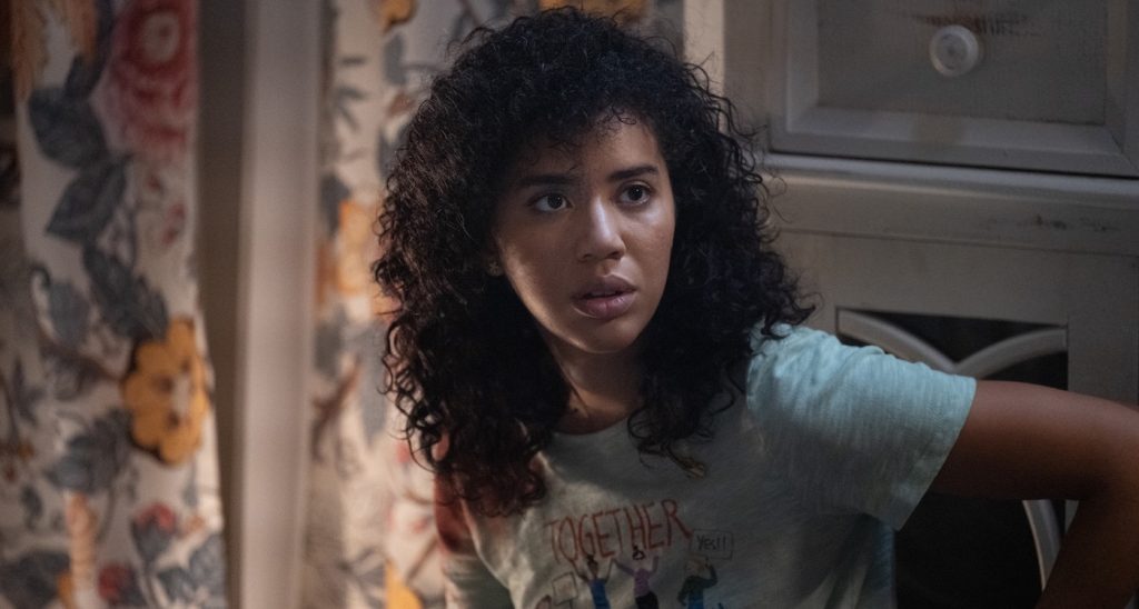 Jasmin Savoy Brown (“Mindy”) stars in Paramount Pictures and Spyglass Media Group's "Scream." Photo by Brownie Harris.