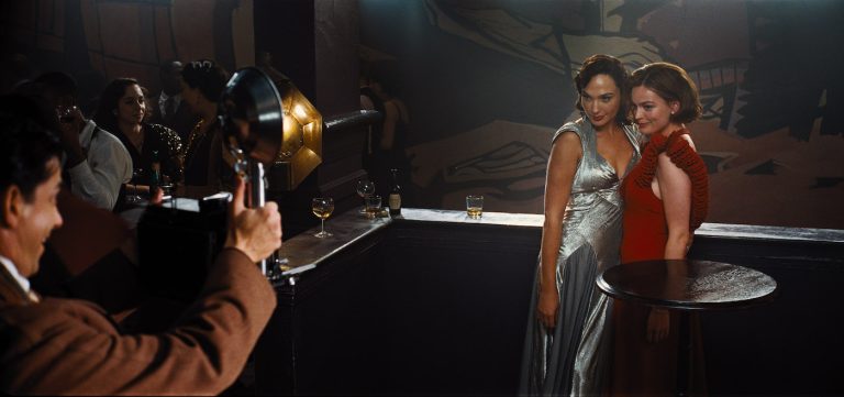 Gal Gadot as Linnet Ridgeway and Emma Mackey as Jacqueline De Bellefort in 20th Century Studios’ DEATH ON THE NILE, a mystery-thriller directed by Kenneth Branagh based on Agatha Christie’s 1937 novel. Photo courtesy of 20th Century Studios. © 2020 Twentieth Century Fox Film Corporation. All Rights Reserved.