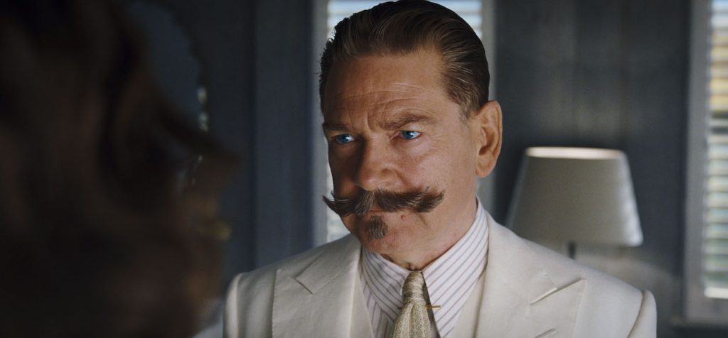 Kenneth Branagh as Hercule Poirot in 20th Century Studios' DEATH ON THE NILE. Photo courtesy of 20th Century Studios. © 2022 20th Century Studios. All Rights Reserved.