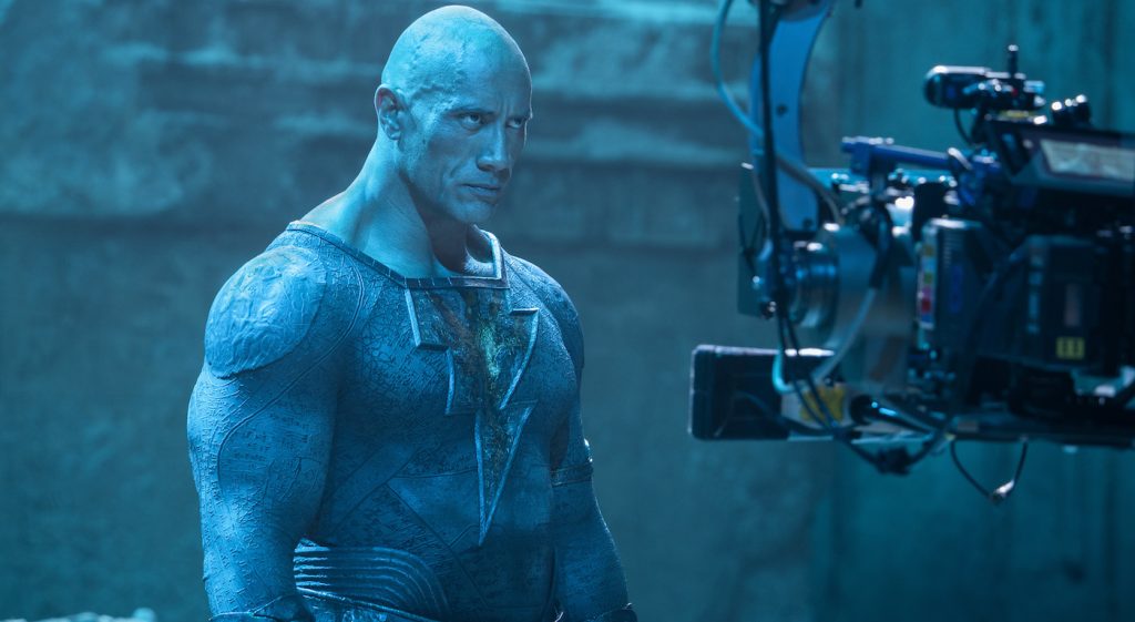 DWAYNE JOHNSON on the set of New Line Cinema’s action adventure “BLACK ADAM,” a Warner Bros. Pictures release. PHOTO CREDIT:Frank Masi. © 2021 Warner Bros. Entertainment Inc. All Rights Reserve