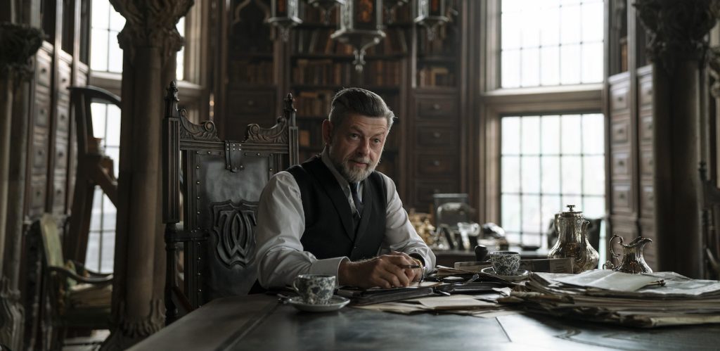 Caption: ANDY SERKIS as Alfred Pennyworth in Warner Bros. Pictures’ action adventure “THE BATMAN,” a Warner Bros. Pictures release. Photo Credit: Jonathan Olley/™ & © DC Comics