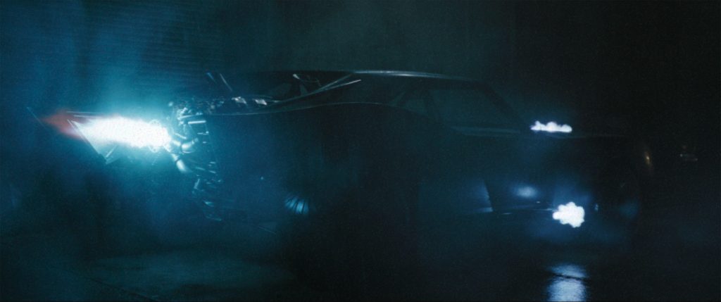 Caption: The Batmobile in a scene in Warner Bros. Pictures’ action adventure “THE BATMAN,” a Warner Bros. Pictures release. Photo Credit: Warner Bros. Pictures/™ & © DC Comics