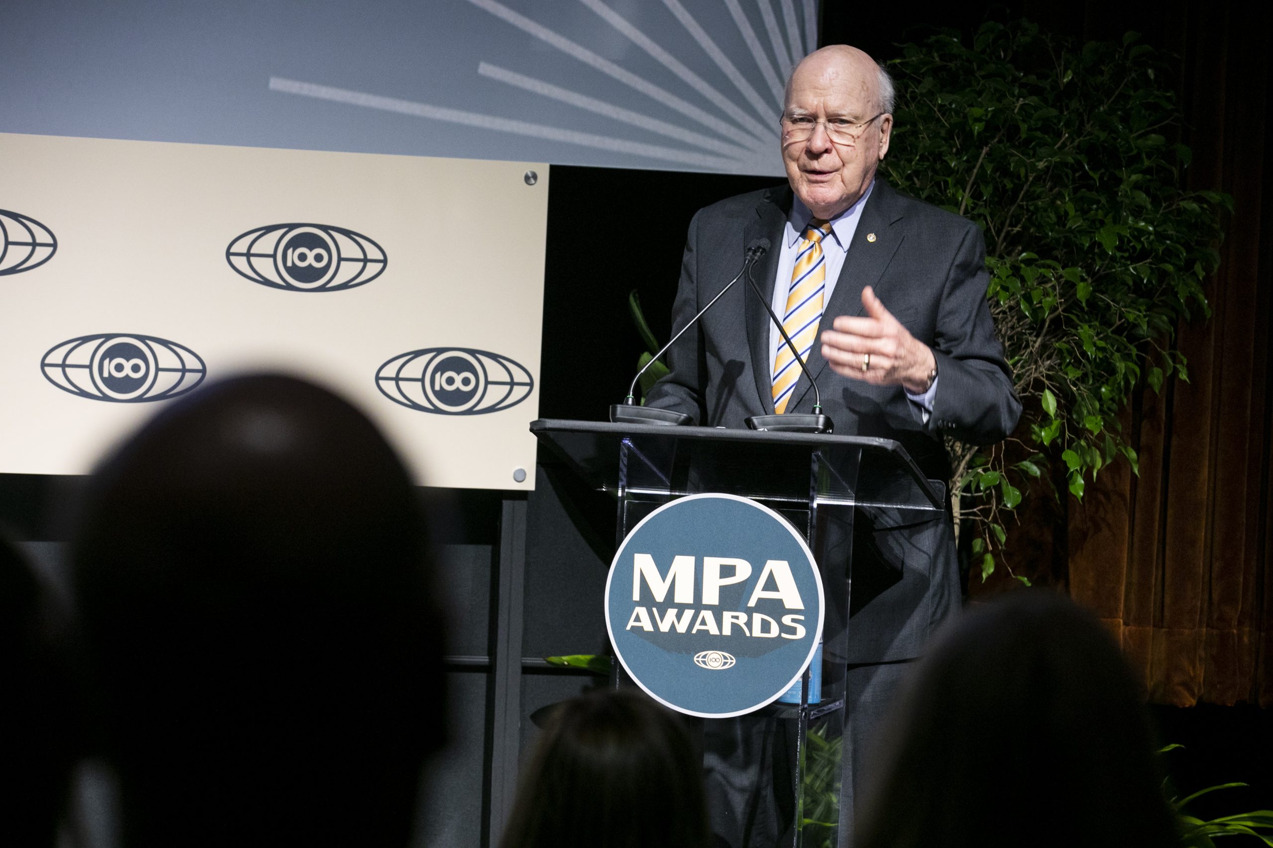 Senator Patrick Leahy (D-VT), recipient of the MPA Lifetime Achievement Award. (Credit: Kristoffer Tripplaar)