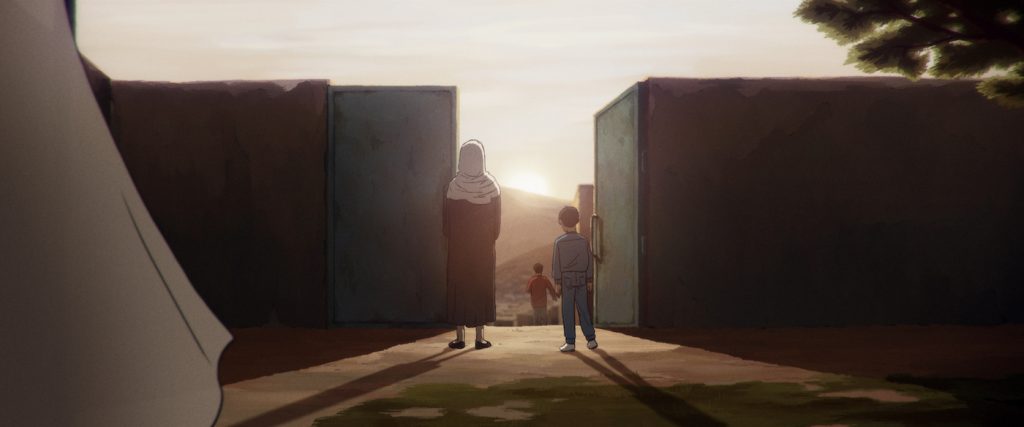 Amin and his mother in "Flee." Courtesy Neon.