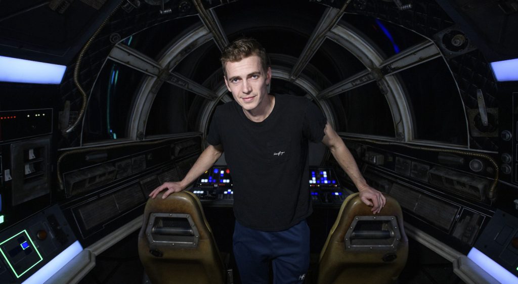 Actor Hayden Christensen Takes Over the Millennium Falcon in Star Wars: Galaxys Edge at Disneyland