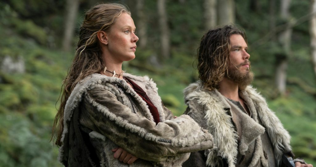 Vikings: Valhalla. (L to R) Frida Gustavsson as Freydis, Sam Corlett as Leif in episode 101 of Vikings: Valhalla. Cr. Bernard Walsh/Netflix © 2021