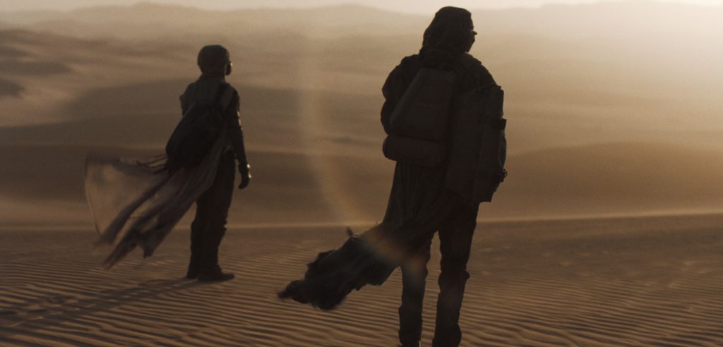 Caption: A scene from Warner Bros. Pictures’ and Legendary Pictures’ action adventure “DUNE,” a Warner Bros. Pictures and Legendary release. Photo Credit: Courtesy of Warner Bros. Pictures and Legendary Pictures