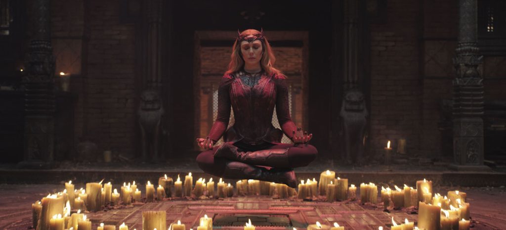 Elizabeth Olsen as Wanda Maximoff in Marvel Studios' DOCTOR STRANGE IN THE MULTIVERSE OF MADNESS. Photo courtesy of Marvel Studios. ©Marvel Studios 2022. All Rights Reserved.