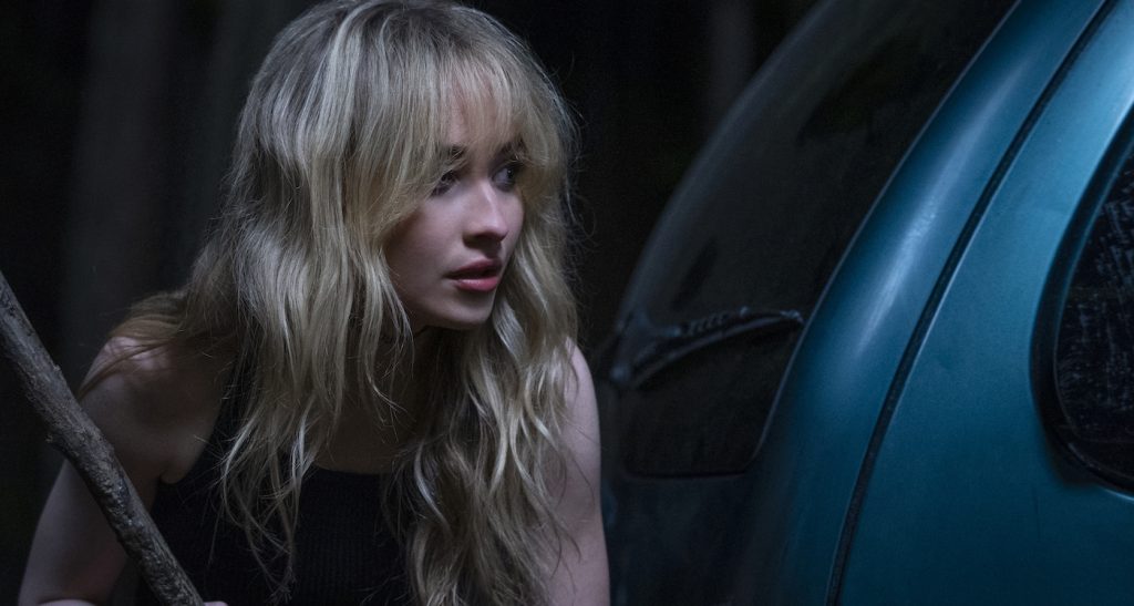 Sabrina Carpenter stars in "Emergency." Courtesy Amazon Studios.