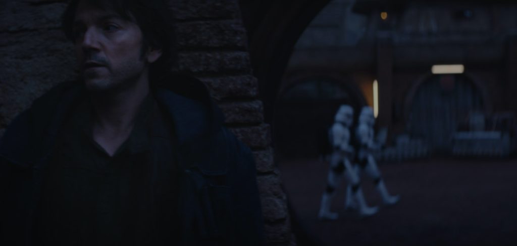 Cassian Andor (Diego Luna) in Lucasfilm's ANDOR, exclusively on Disney+. ©2022 Lucasfilm Ltd. & TM. All Rights Reserved.