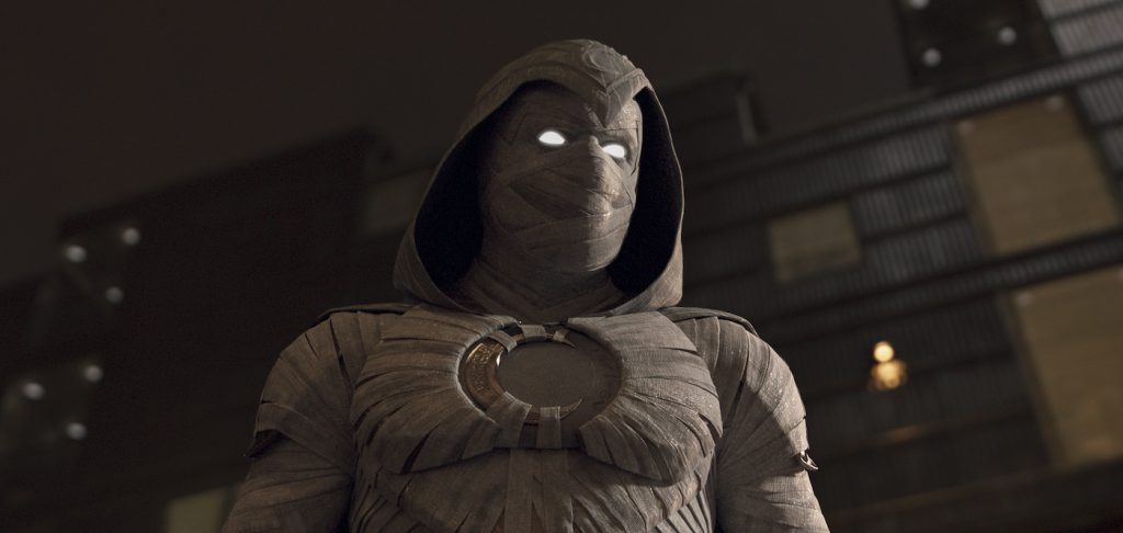 Oscar Isaac as Moon Knight in Marvel Studios' MOON KNIGHT, exclusively on Disney+. Photo courtesy of Marvel Studios. ©Marvel Studios 2022. All Rights Reserved.