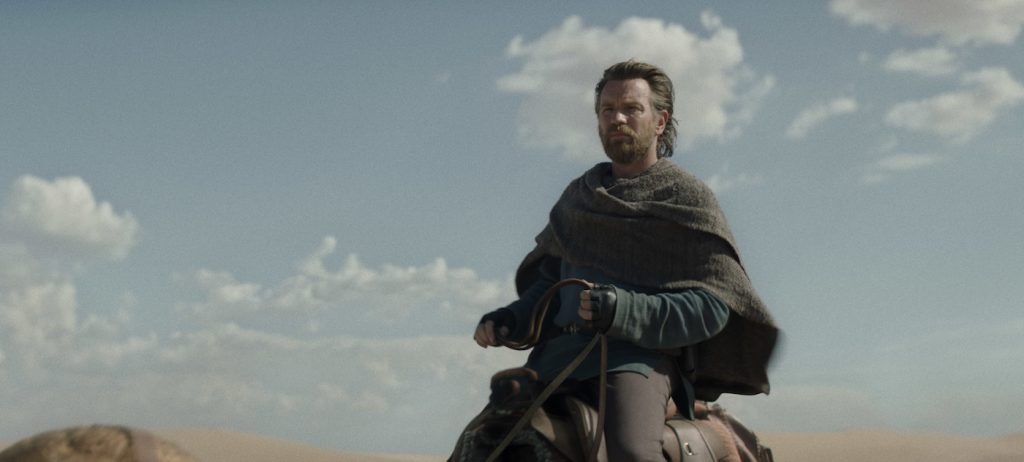Obi-Wan Kenobi (Ewan McGregor) and his eopie in a scene from Lucasfilm's OBI-WAN KENOBI, exclusively on Disney+. © 2022 Lucasfilm Ltd. & ™. All Rights Reserved.