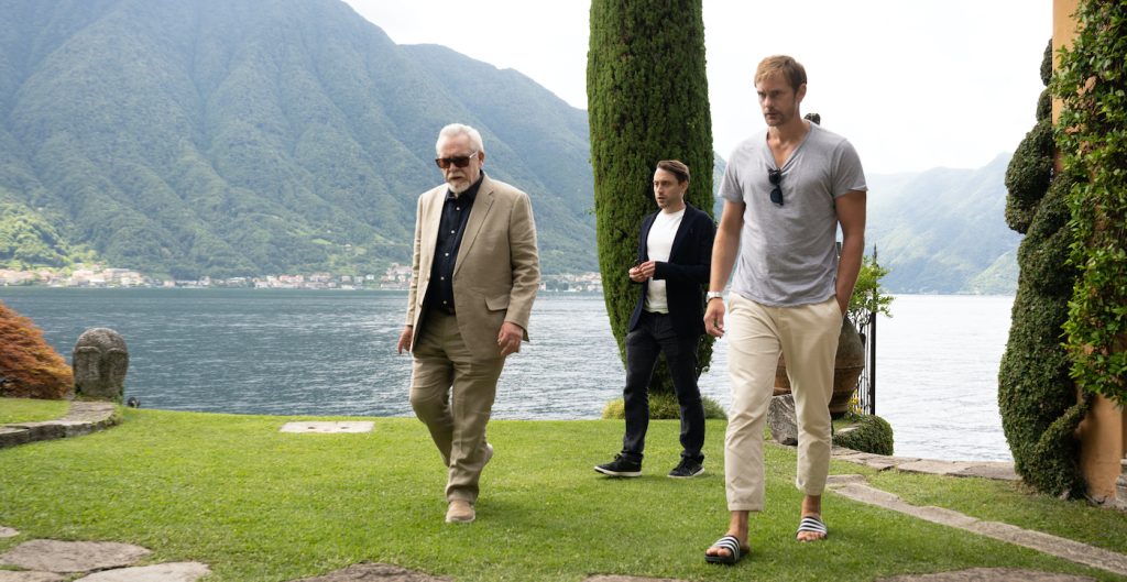 Brian Cox, Kieran Culkin, Alexander Skarsgård. Photograph by Graeme Hunter/HBO