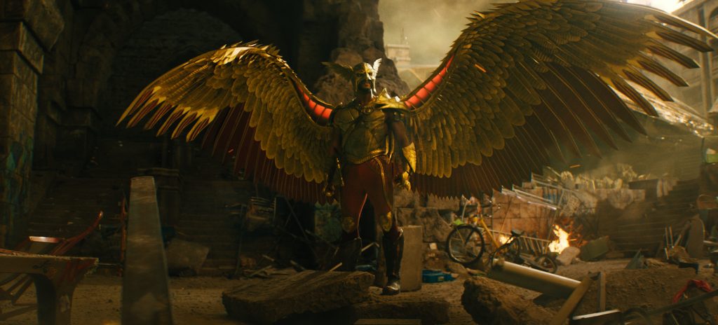 Caption: ALDIS HODGE as Hawkman in New Line Cinema’s action adventure “BLACK ADAM,” a Warner Bros. Pictures release. Photo Credit: Courtesy Warner Bros. Pictures