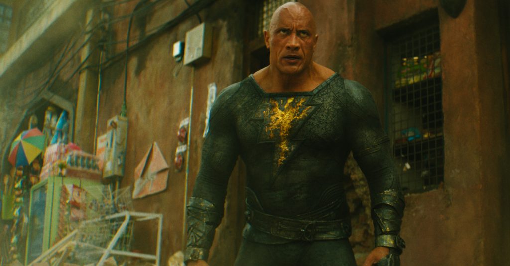 Caption: DWAYNE JOHNSON as Black Adam in New Line Cinema’s action adventure “BLACK ADAM,” a Warner Bros. Pictures release. Photo Credit: Courtesy Warner Bros. Pictures