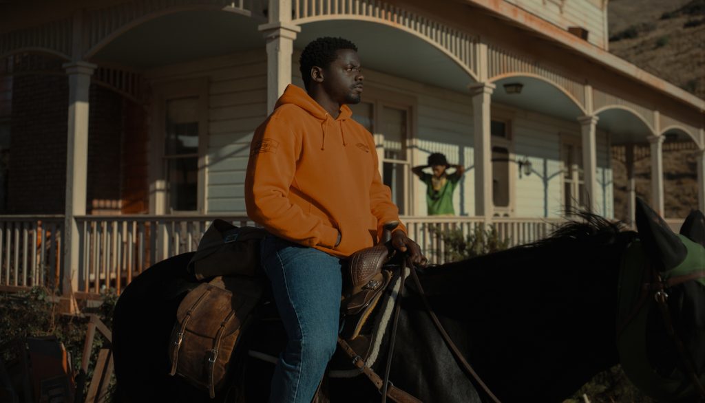 (from left) OJ Haywood (Daniel Kaluuya) and Emerald Haywood (Keke Palmer) in Nope, written, produced and directed by Jordan Peele.