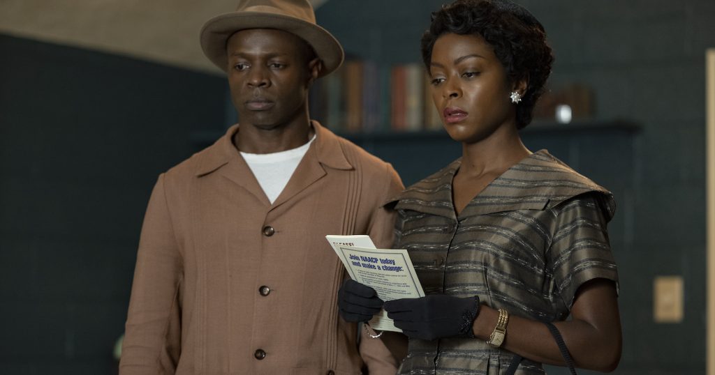 Sean Patrick Thomas (left) as Gene Mobley and Danielle Deadwyler (left) as Mamie Till Mobley in TILL, directed by Chinonye Chukwu, released by Orion Pictures. Credit: Lynsey Weatherspoon / Orion Pictures © 2022 ORION RELEASING LLC. All Rights Reserved.
